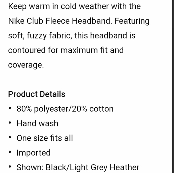 NWT Men's Nike Club Fleece Headband & Gloves Pack - Picture 8 of 11